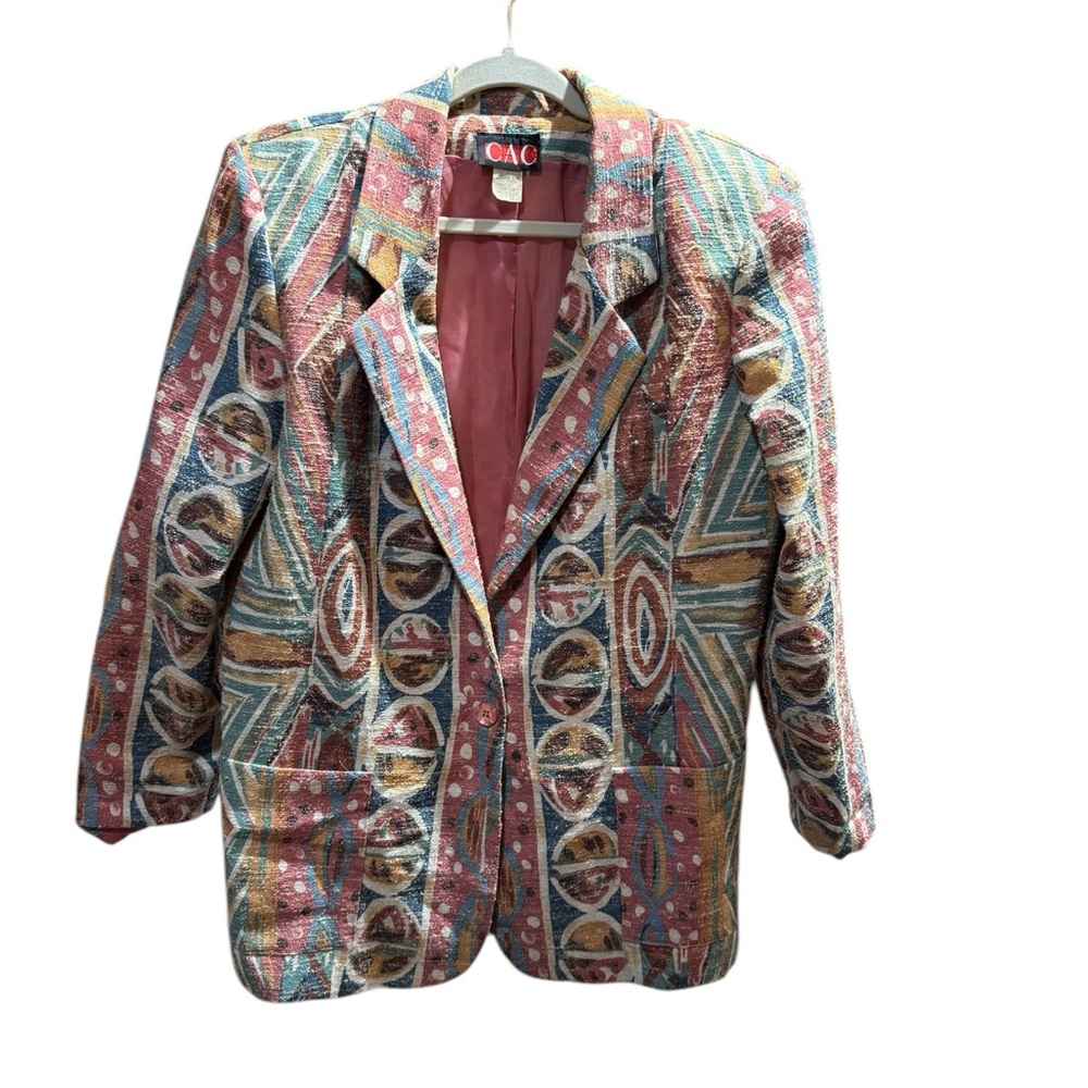 CAC Brand Textured Design Blazer Size Large
